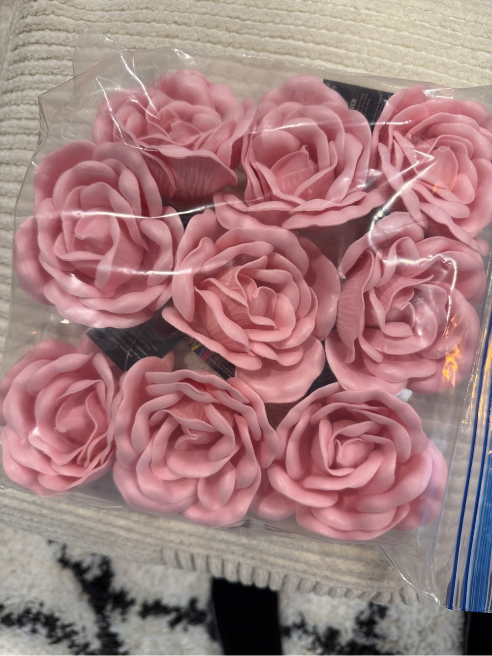 NWT Set of 9 Pink Foam Rose Wall Decor Flowers Hobby Lobby Nursery Party Craft - Picture 7 of 8